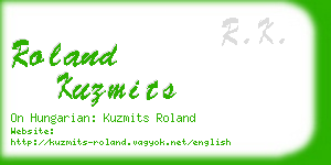 roland kuzmits business card